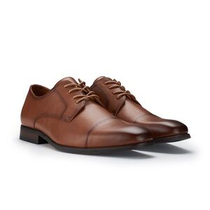 Florsheim Postino Cap Leather Oxfords Cognac NIB